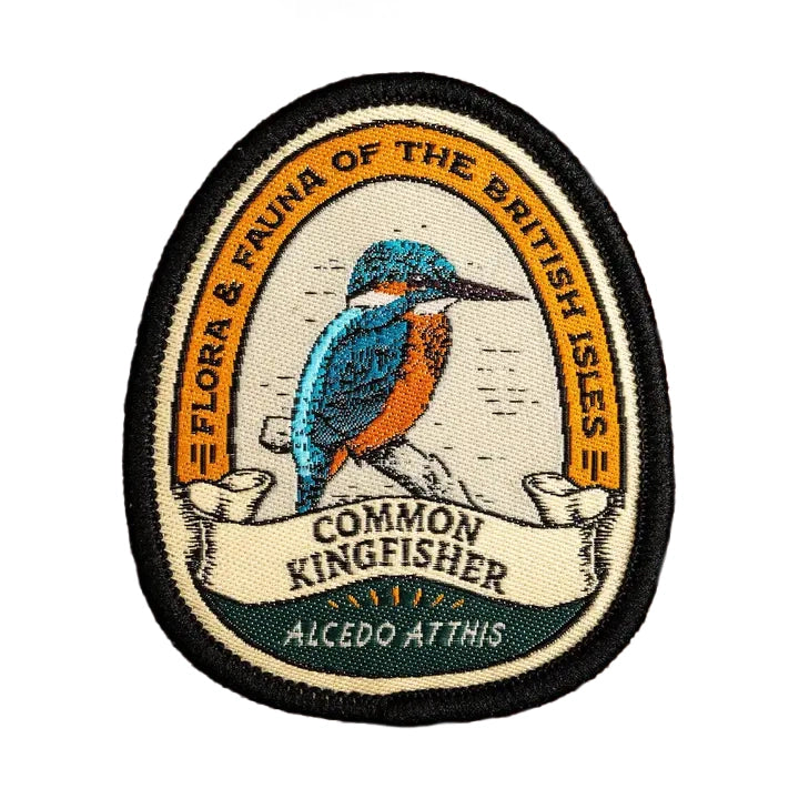 The Adventure Patch Company - 'Common Kingfisher' Iron on Patch