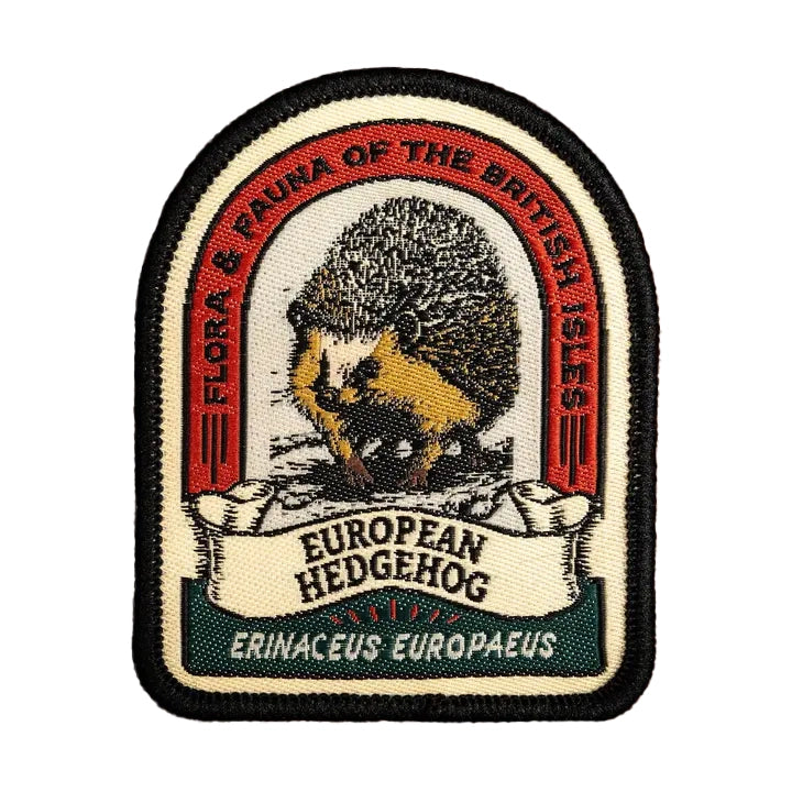 The Adventure Patch Company - 'European Hedgehog' Iron on Patch