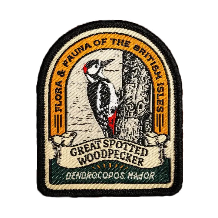 The Adventure Patch Company - 'Great Spotted Woodpecker' Iron on Patch