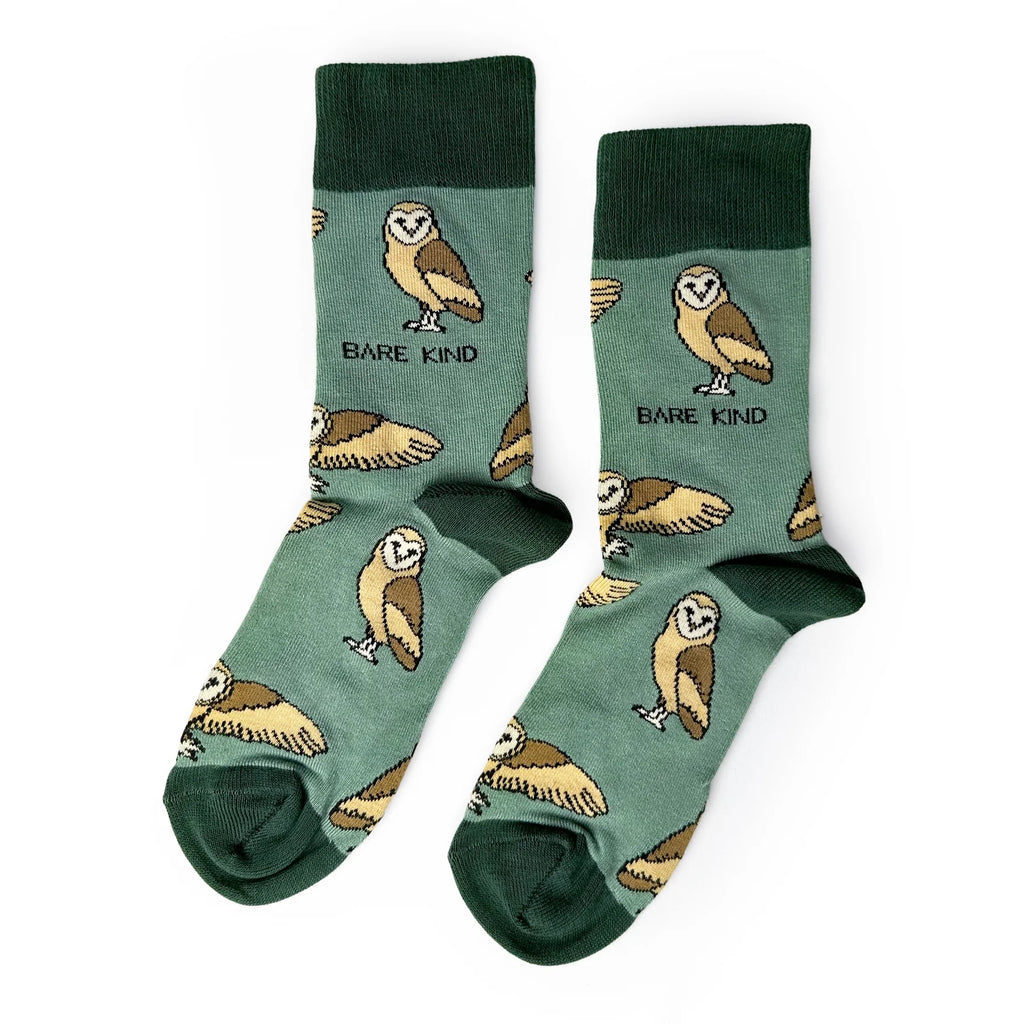 Bare Kind Socks - Barn Owls