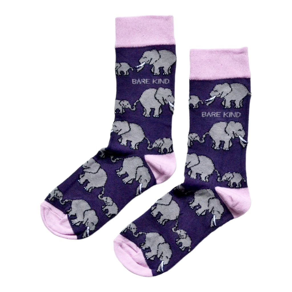 Bare Kind Socks - Elephants