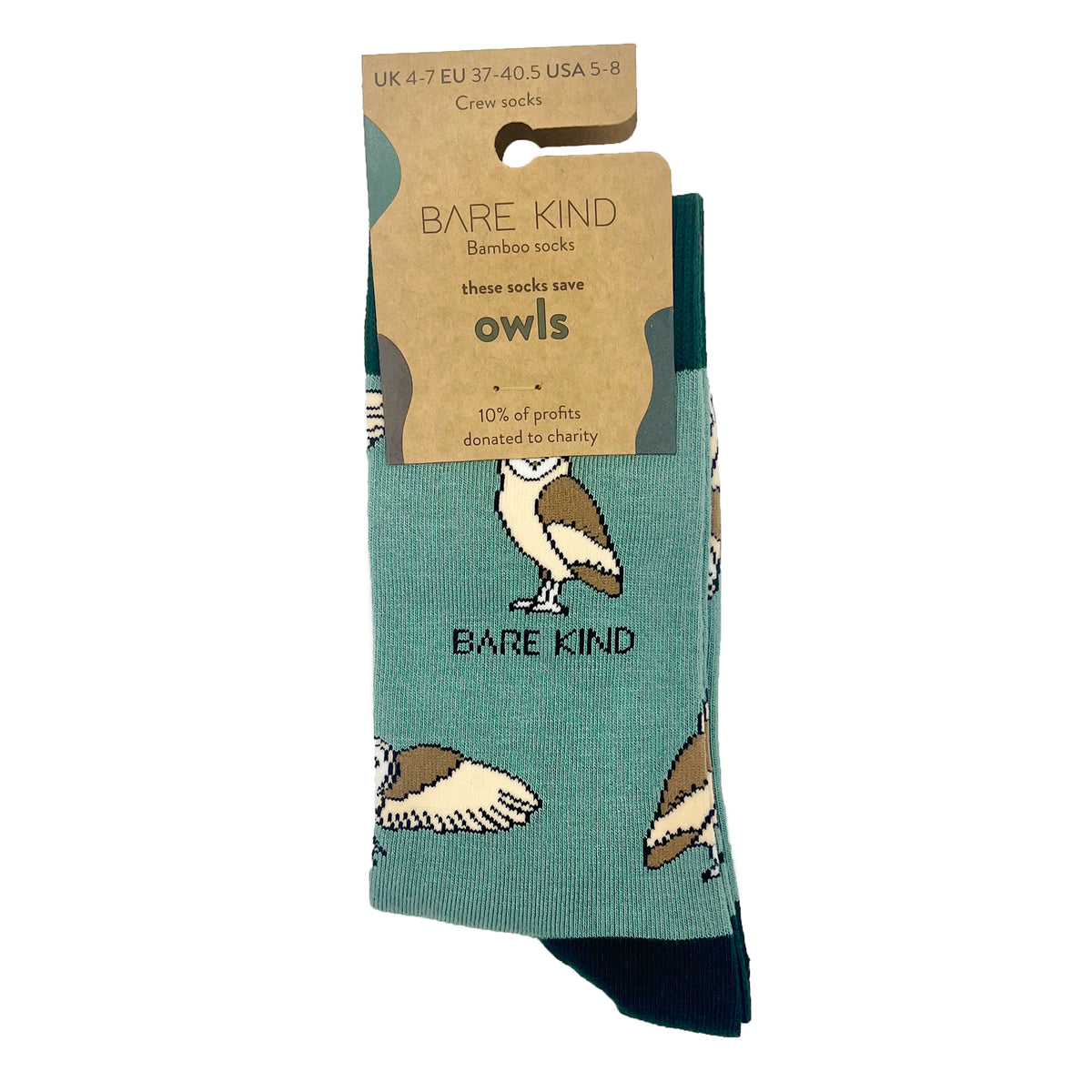Bare Kind Socks - Barn Owls