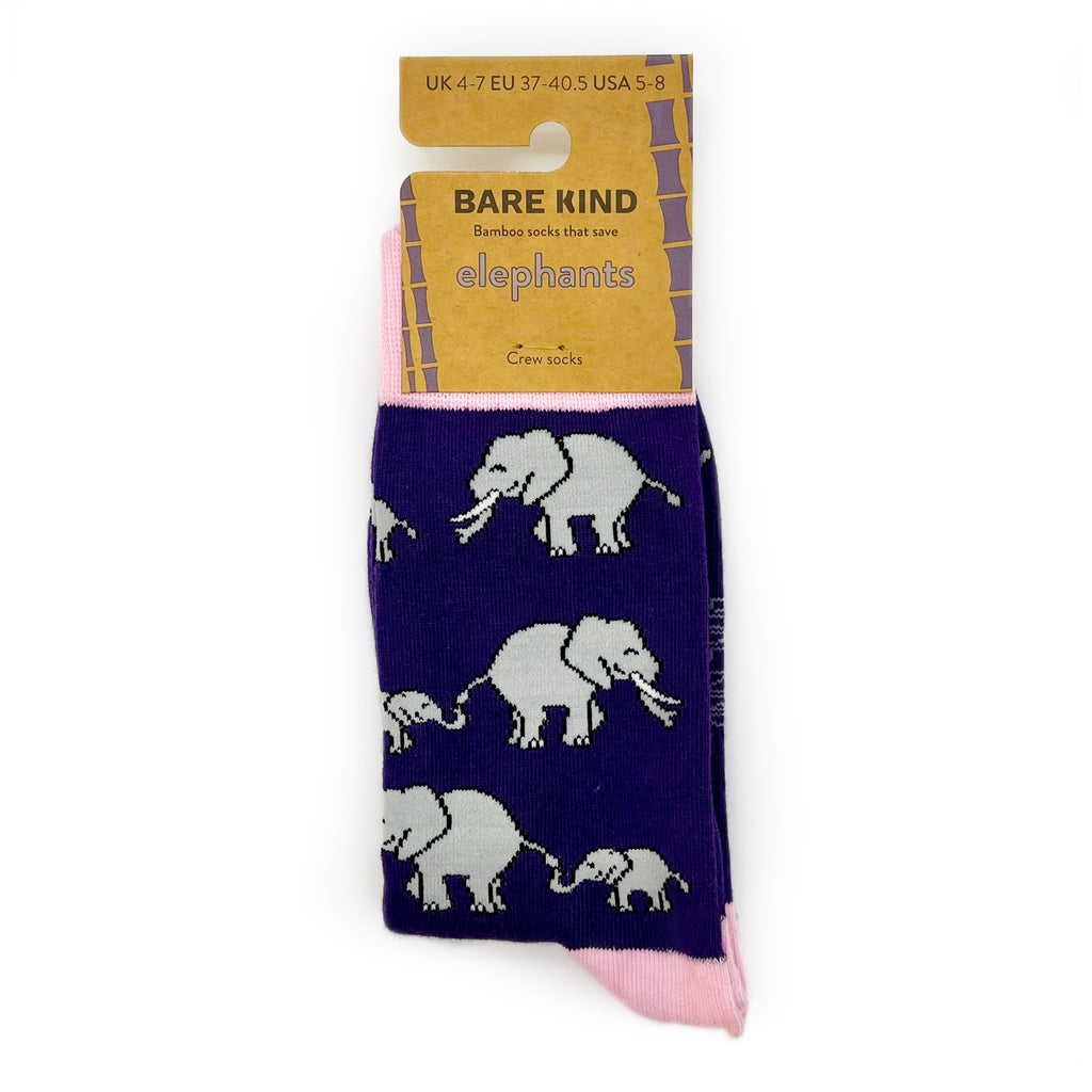 Bare Kind Socks - Elephants