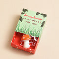 Lisa Angel - Tiny Matchbox Ceramic Token - Mushroom