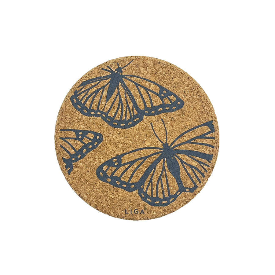 Cork Coasters - Butterflies