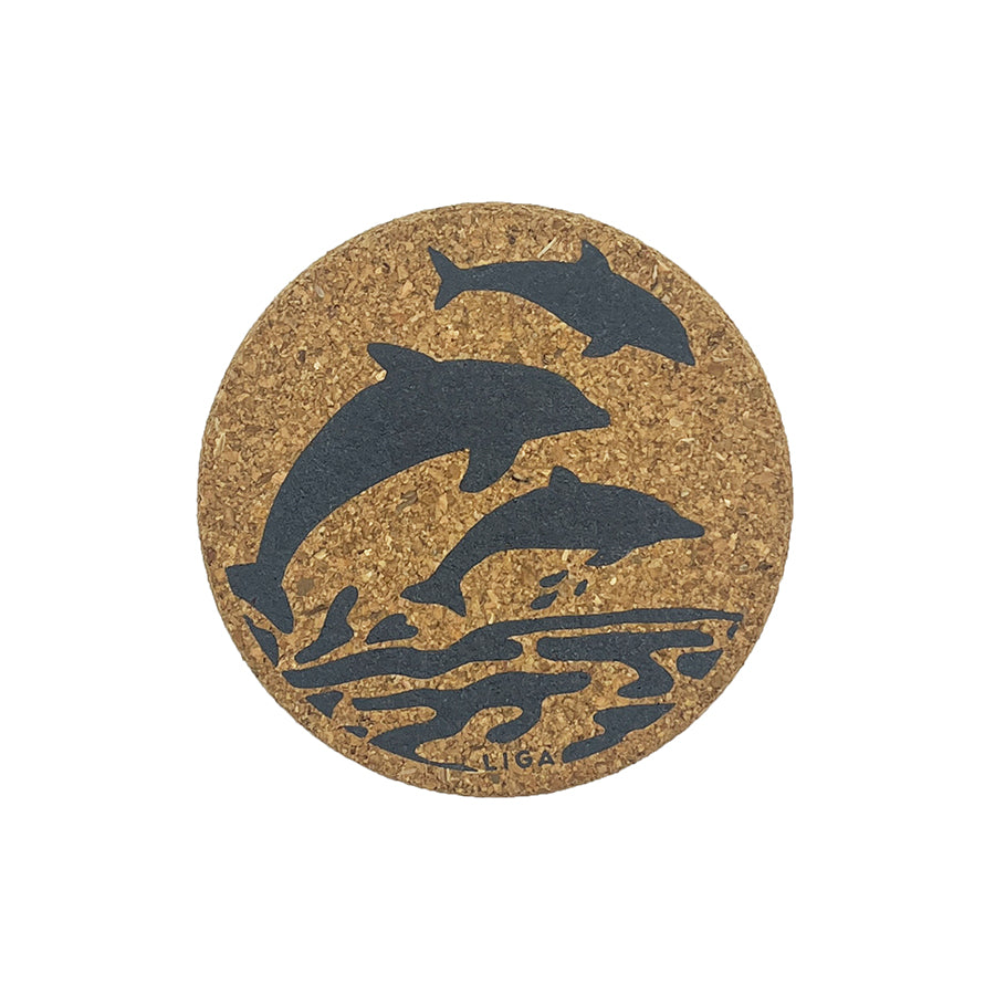 Cork Coasters - Dolphins