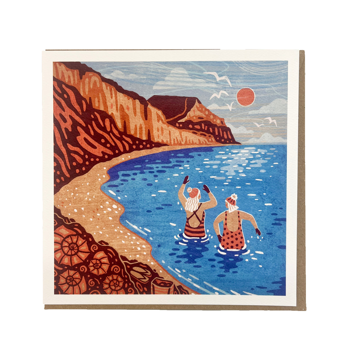 Natasha Robinson - "Swimmers" Greetings Card