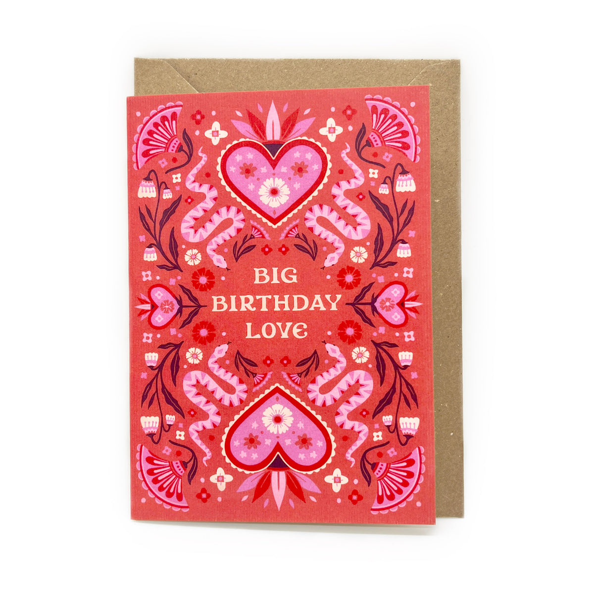 Natasha Robinson - "Big Birthday Love" A6 Greetings Card