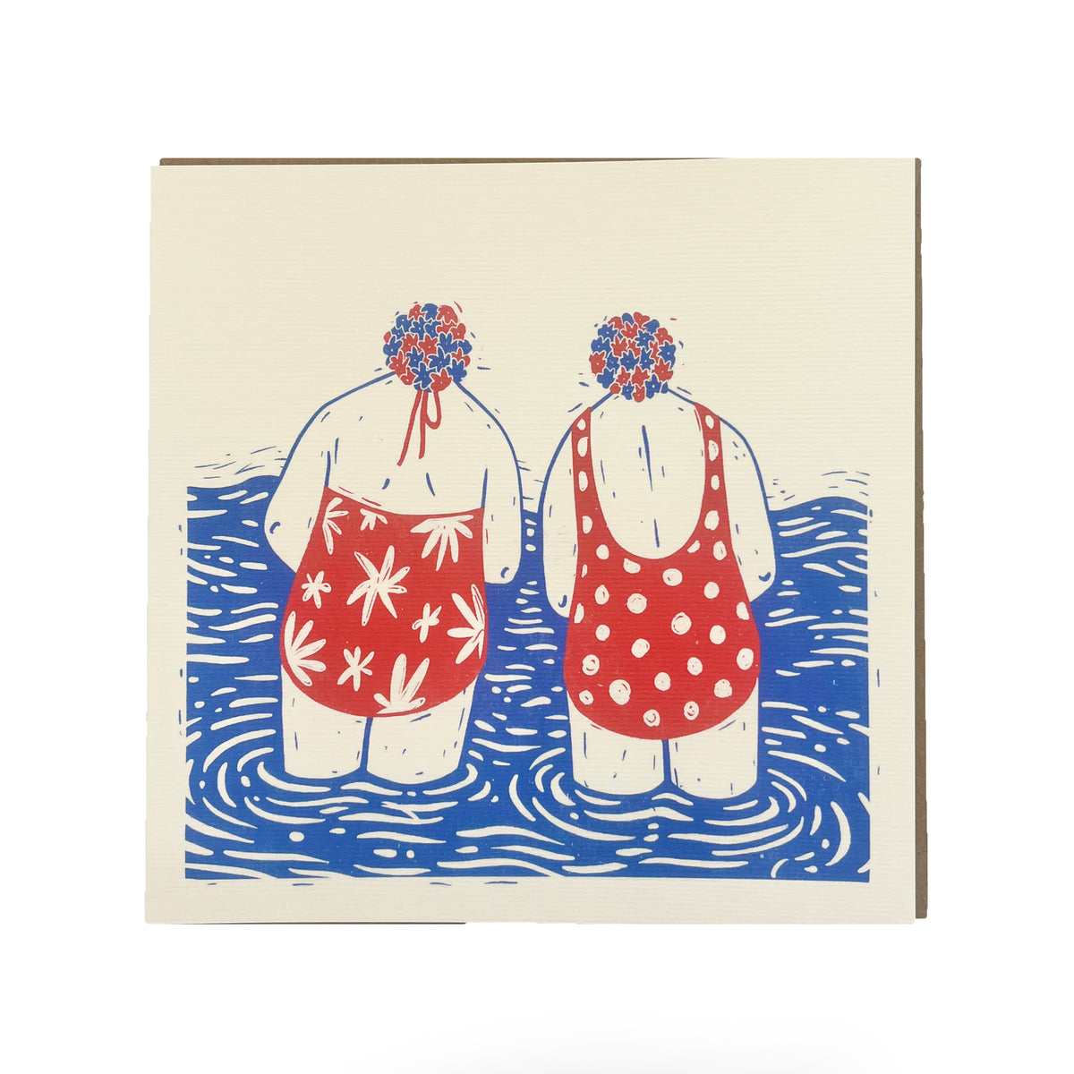 Natasha Robinson - "Two Swimmers" Greetings Card