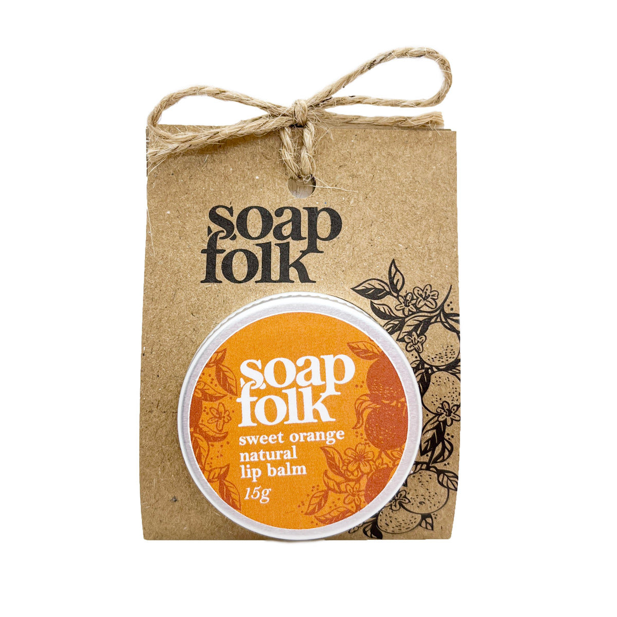 Folk Soap - Natural Lip Balm - Sweet Orange