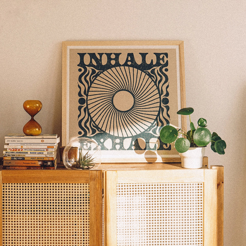 Cai&Jo - 'Inhale, Exhale' Print (12 x 12 Inches)