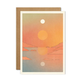 Cai & Jo - Sunset Print Greetings Card