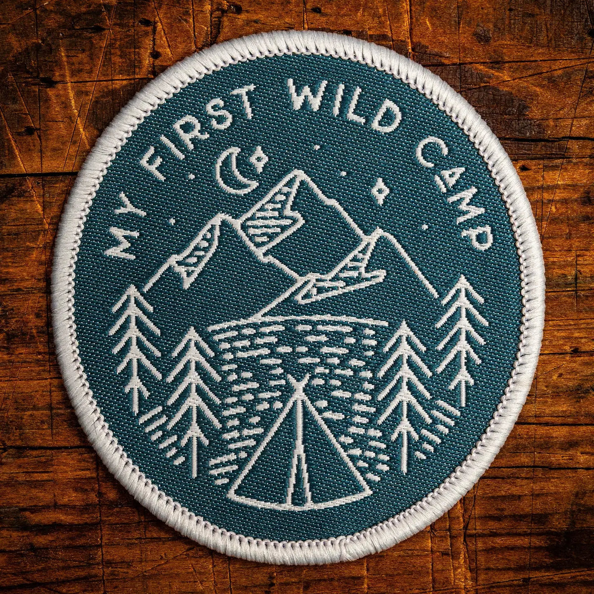 The Adventure Patch Company - 'My First Wild Camp' Iron on Patch