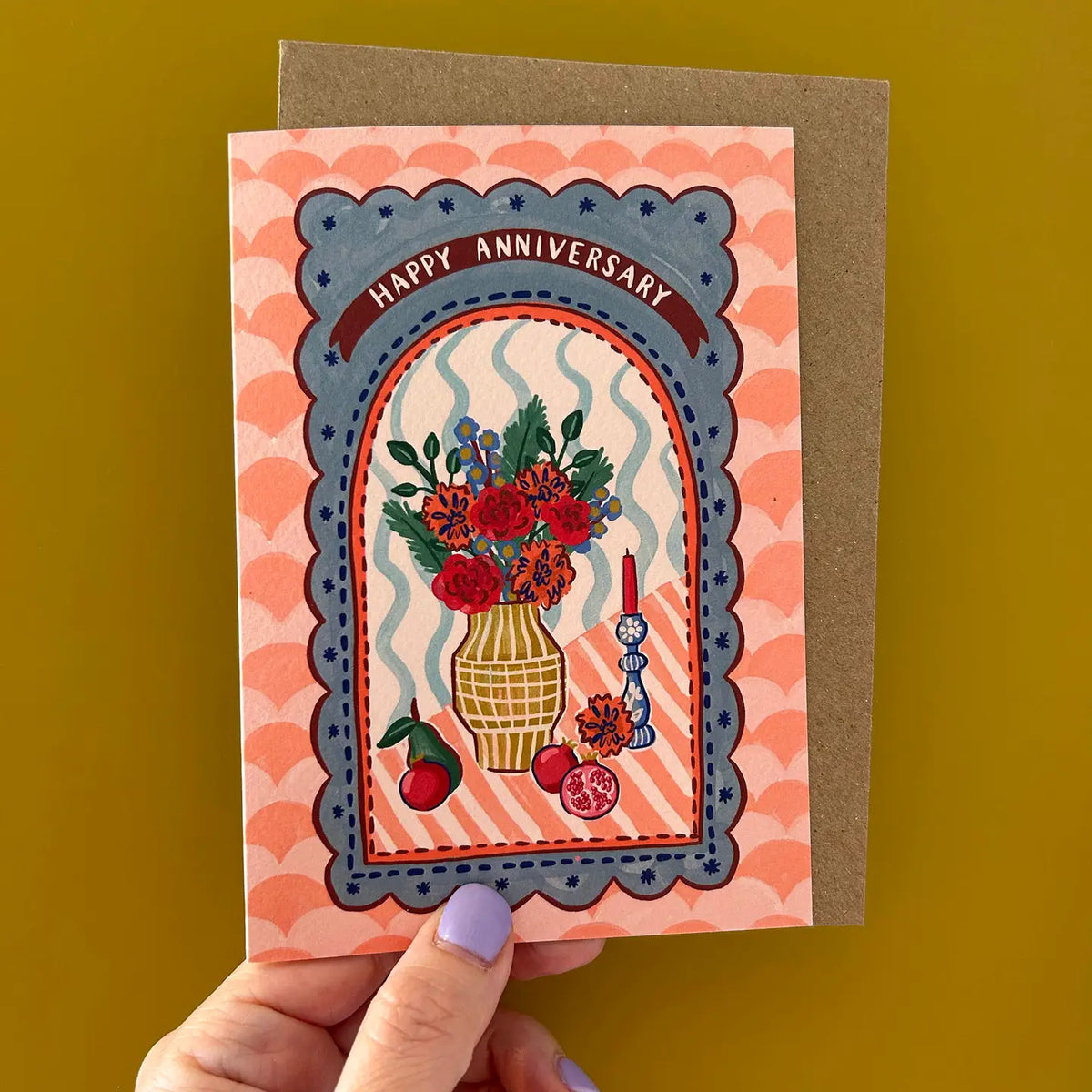 Jessie Maeve - 'Happy Anniversary' A6 Greetings Card