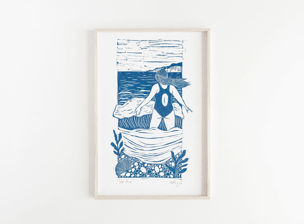 Prints by the Bay - 'Sea Air' A4 Riso Print