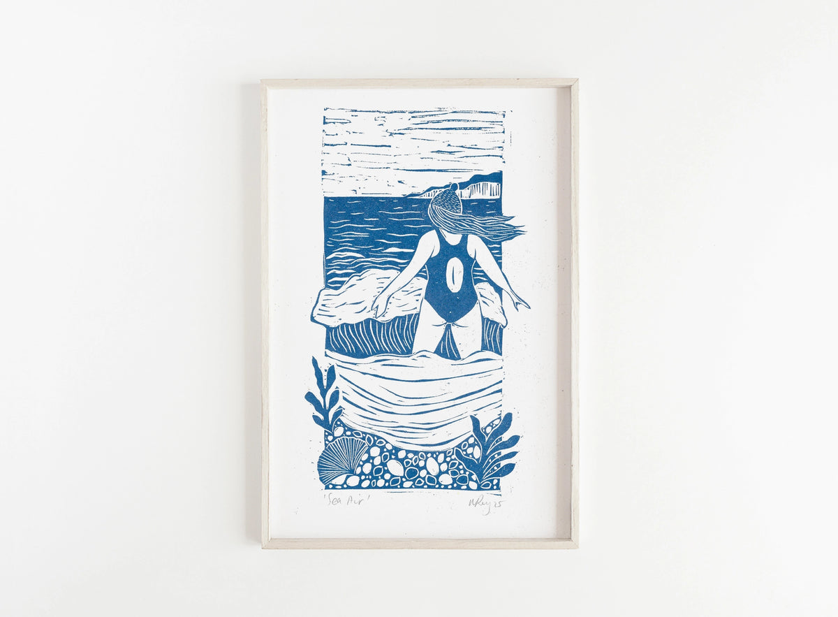 Prints by the Bay - 'Sea Air' A4 Riso Print