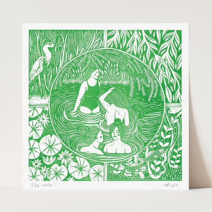 Prints by the Bay - 'Still Water' Riso Print