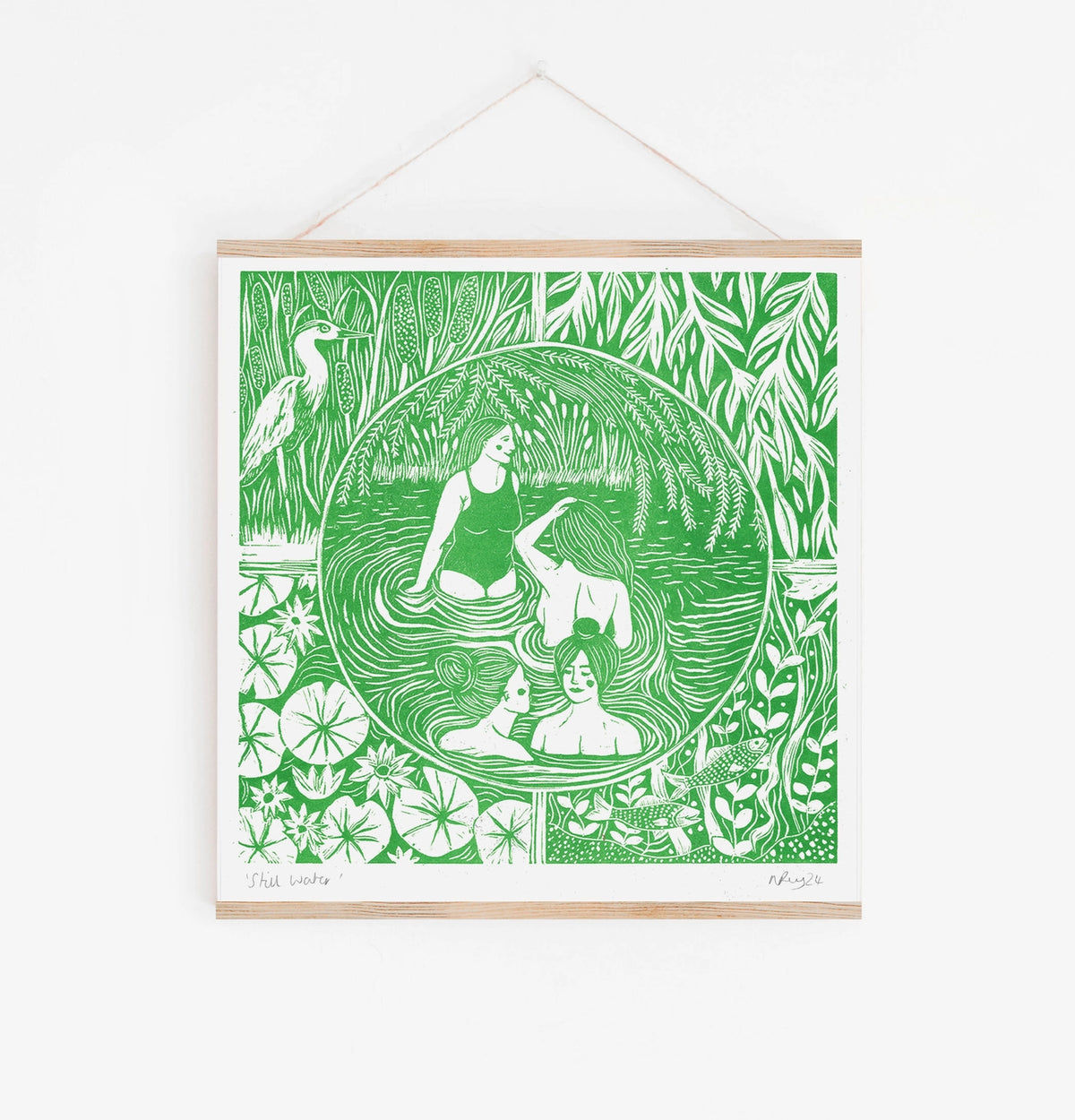 Prints by the Bay - 'Still Water' Riso Print