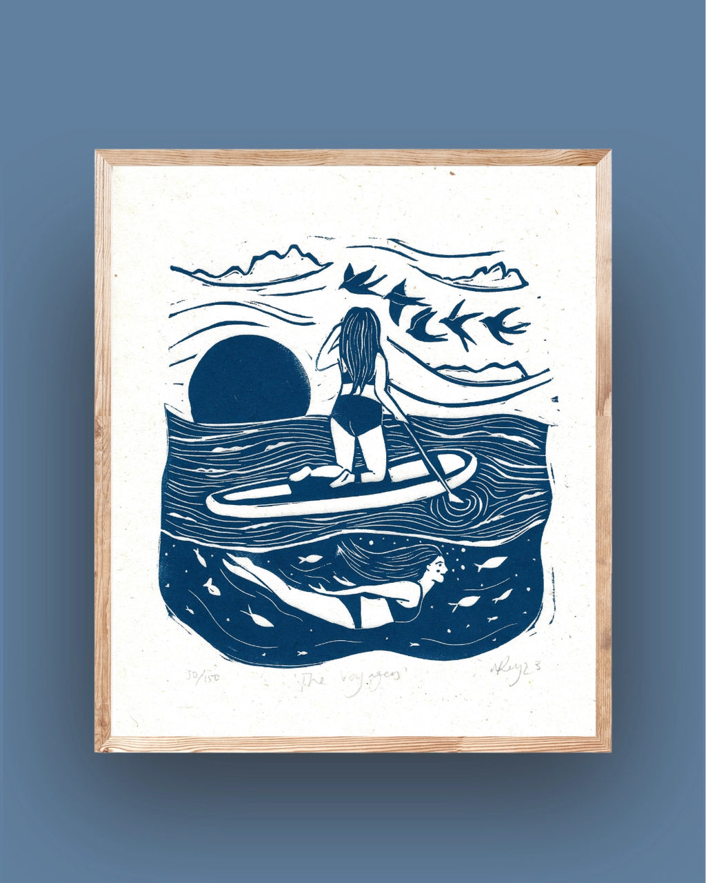 Prints by the Bay - 'The Voyagers' A4 Riso Print