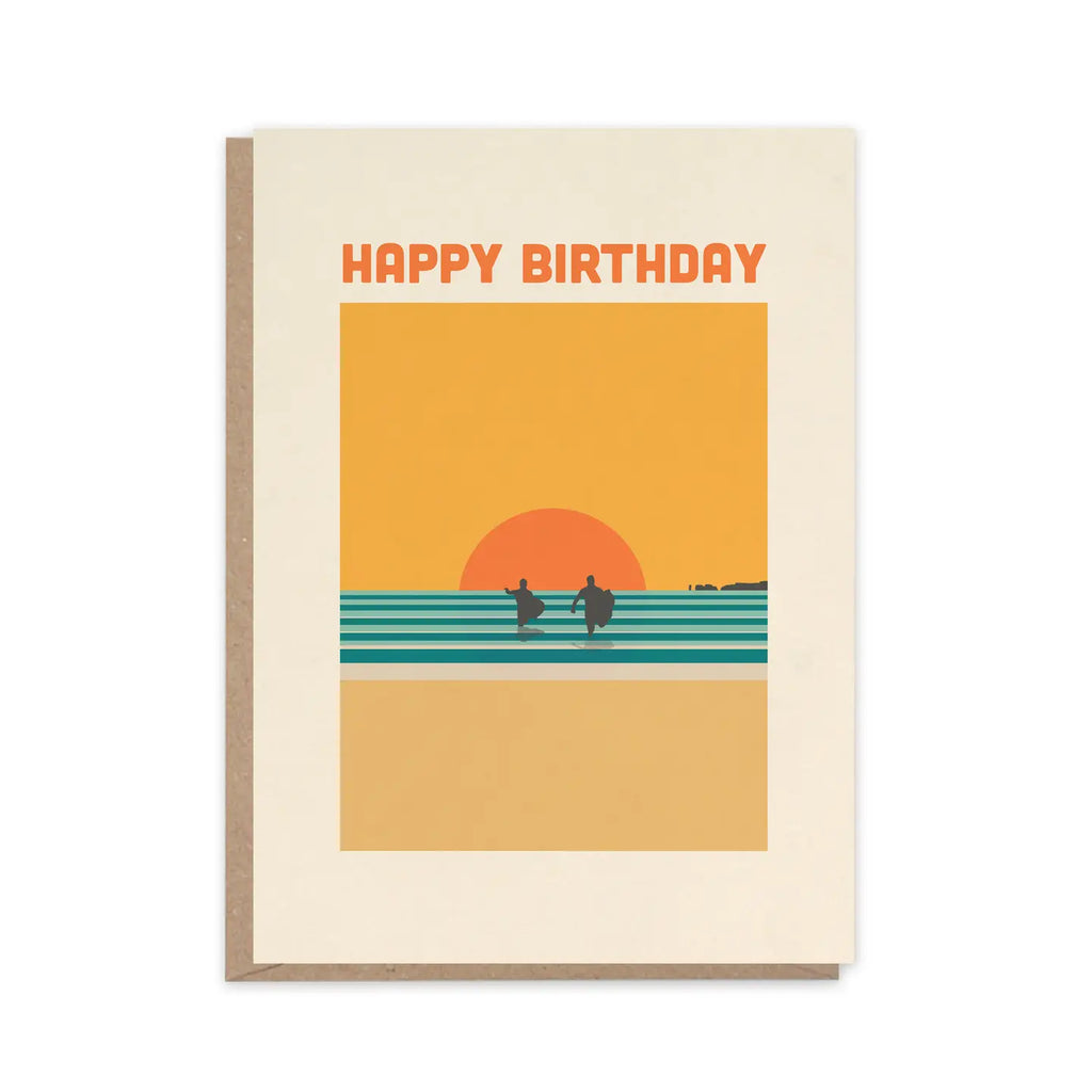 Places & Spaces - 'Sandbanks Beach' A6 Birthday Greetings Card