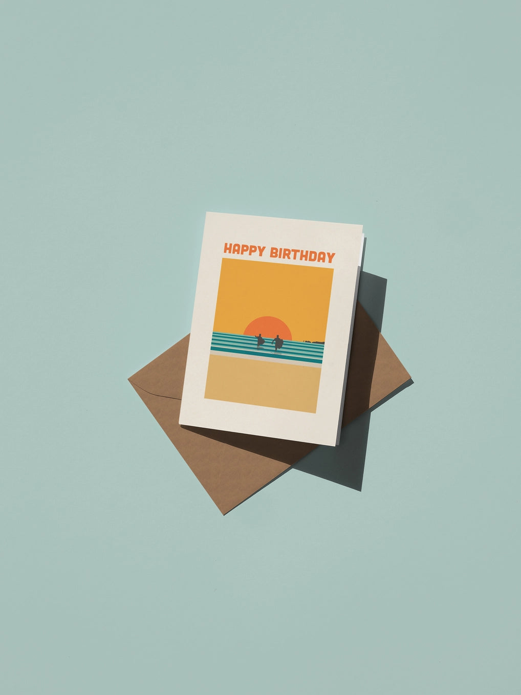 Places & Spaces - 'Sandbanks Beach' A6 Birthday Greetings Card