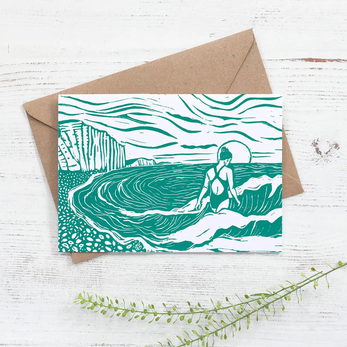 Prints by the Bay - "Seas the Day" Greetings Card